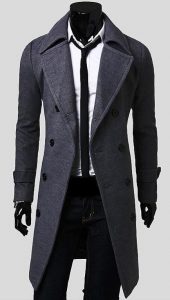 Men's Fashion Trench Coat by ou mackson