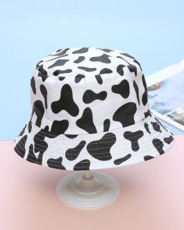 Women Cow Print Bucket Hat